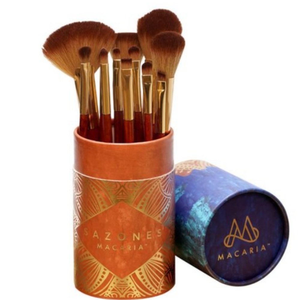 Sazones Macaria beauty brush set